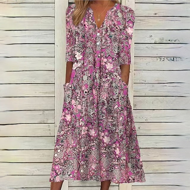 AD | blommig klänning