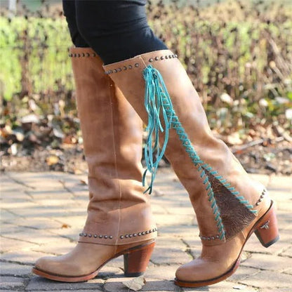 AD | Knähöga boho western-stövlar