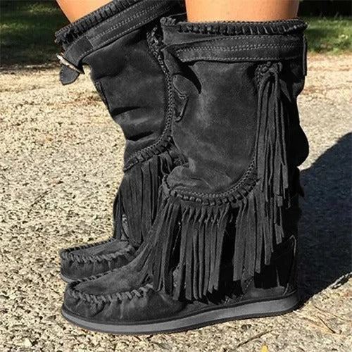 AD | Boho westernstövlar med fransar