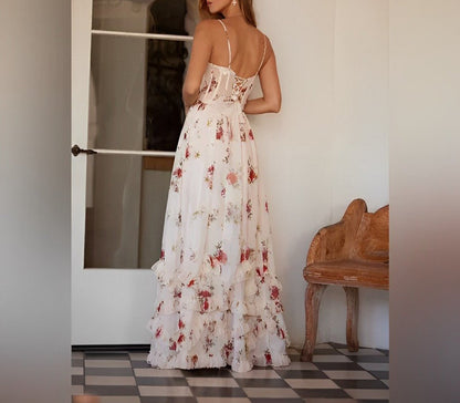 AD - Elegant blommig klänning