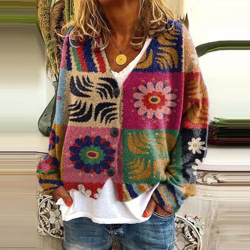 AD | Boho patchwork cardigan med blommor