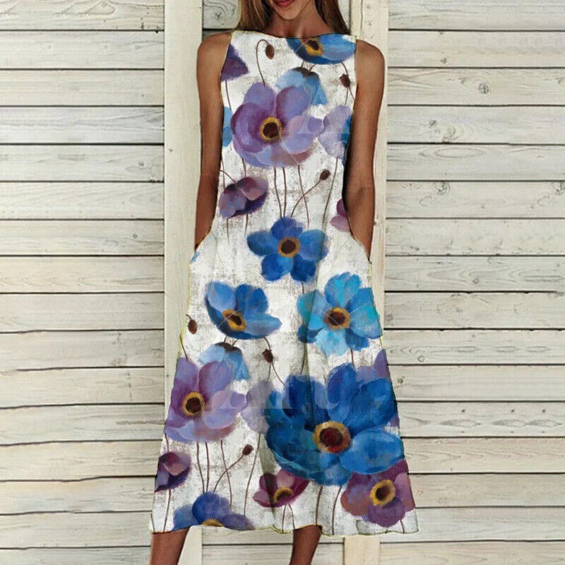 AD | Elegant klänning med blommigt mönster