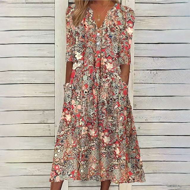 AD | blommig klänning